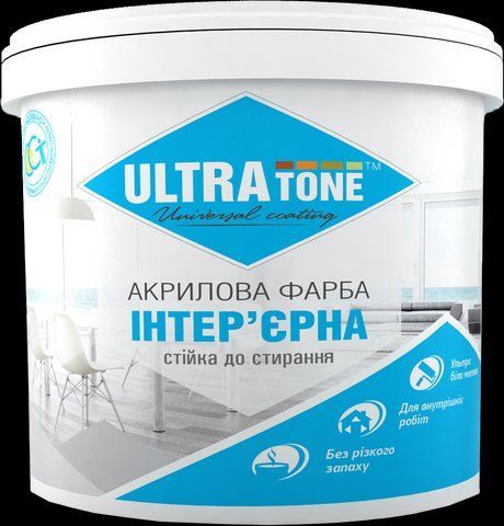 Интерьерная краска &laquo;ULTRAtone&raquo; устойчива к сухому истиранию. Ультра белая 3кг 1775627865 фото