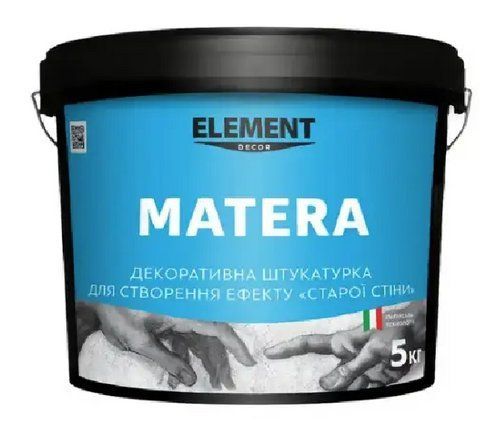 Декоративная штукатурка интерьерная для стен ELEMENT Decor Matera 5 кг 1780880467 фото