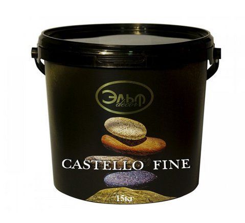 Декоративная штукатурка "натуральный известняк" ELF DECOR CASTELLO FINE Silicone 15кг 2783336975 фото