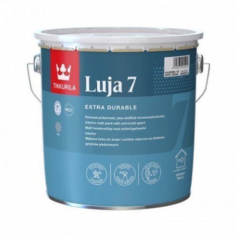 Фарба покривна матова Tikkurila Luja 7 База А (біла) 0.9л 1783605321 фото