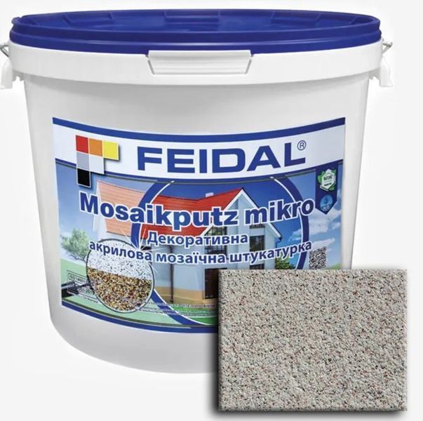 Декоративная акриловая мозаичная штукатурка Feidal Mosaikputz mikro M01 25кг 1886455364 фото