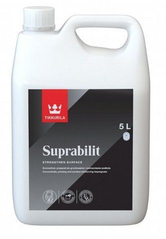 Грунт для впитывающей поверхности в интерьере Tikkurila Suprabilit 5л 2452584084 фото