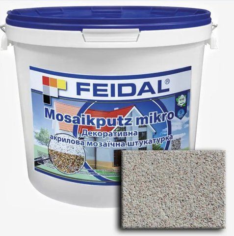 Декоративная акриловая мозаичная штукатурка Feidal Mosaikputz mikro M01 15кг 1886455365 фото
