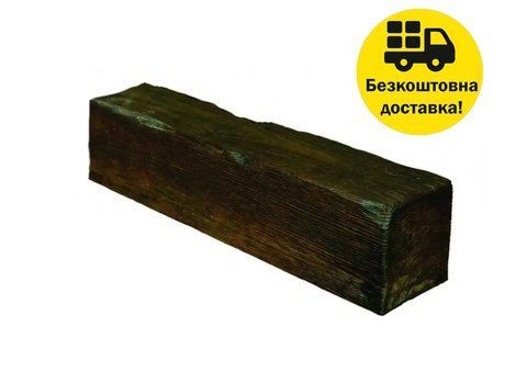 Балка полиуретановая DECOWOOD Модерн ED 106 (3 м) classic 12х12 Темный 2345742528 фото