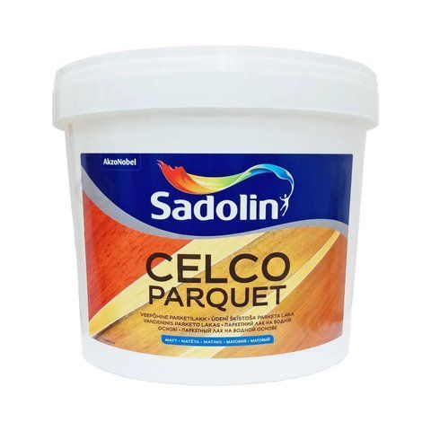 Лак для пола на водной основе матовый Sadolin Celco Parquet 1л 2893940904 фото