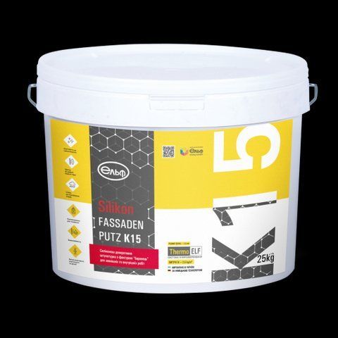 Декоративная штукатурка силиконовая барашек Elf Silikon-Fassadenputz K15 TR 25кг 2784250125 фото