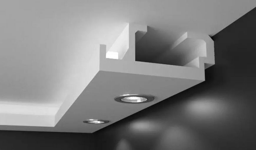 Карниз для LED освещения серия D Tesori KD 408 Жесткий 1150 мм 2328276539 фото