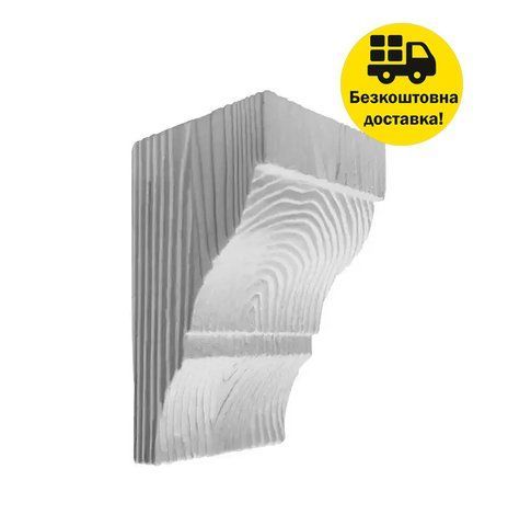 Консоль балки поліуретанова DECOWOOD Рустик EQ 036 classic 12х12 Білий 2355919553 фото