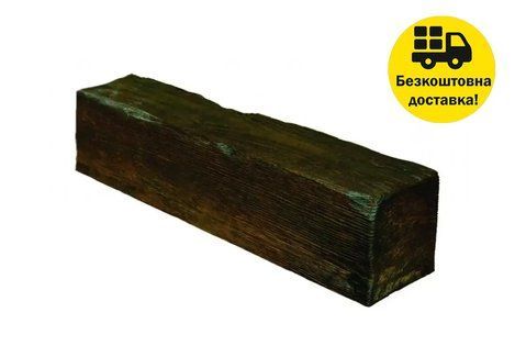 Балка поліуретанова DECOWOOD Модерн ED 106 (2 м) classic 12х12 Темний 2345738987 фото