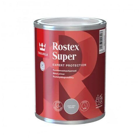 Ґрунт алкідний Tikkurila Rostex Super Світло-сірий 1л 2453784550 фото