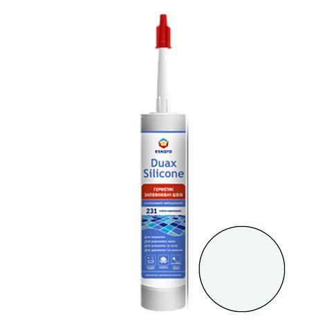 Герметик заполнитель швов Eskaro Duax Silicone №239 светлый мрамор силиконовый нейтральный 300 мл 2602651548 фото