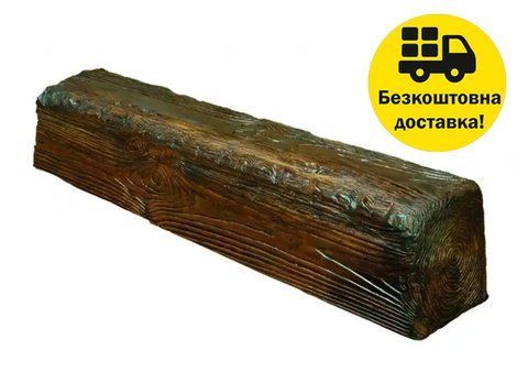 Балка поліуретанова DECOWOOD Рустик EQ 006 (2 м) classic 12х12 Темний 2348847883 фото