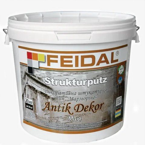 Декоративная штукатурка Feidal Strukturputz Antik Dekor Мaxi 20кг 1886454879 фото