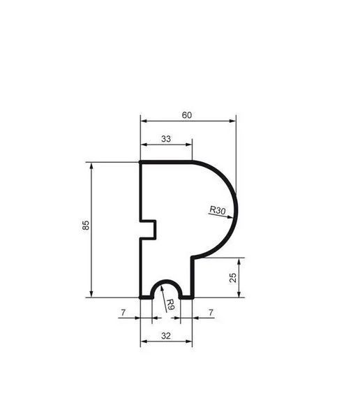 Молдинг фасадный Prestige Decor MC 105 2000 мм 2329648219 фото