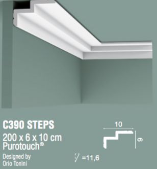 Гладкий карниз Orac Decor C390 1892268173 фото