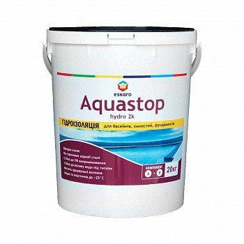 Двокомпонентна гідроізоляція Eskaro Aquastop Hydro 2К 20кг 1422234303 фото