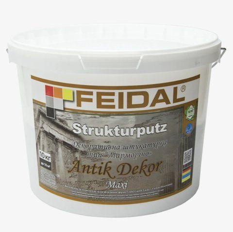 Декоративная штукатурка Feidal Strukturputz Antik Dekor Мaxi 10кг 1886454880 фото