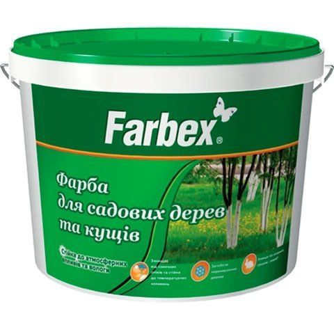 Фарба для садових дерев та кущів Farbex білий 14 кг 2792906350 фото