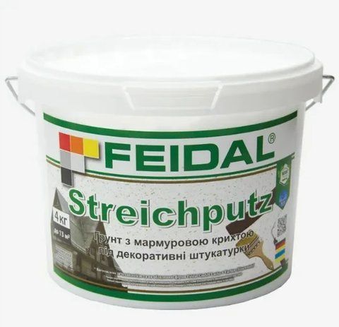 Грунт с мраморной крошкой под декоративные штукатурки Feidal Streichputz 4кг 2028273651 фото