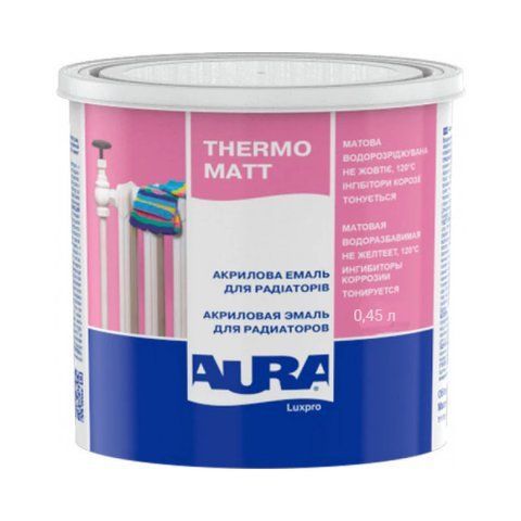 Емаль акрилова Aura Lux Pro Thermo Matt 0.45л 2571440184 фото