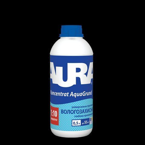 Грунтовка-концентрат AURA KONSENTRAT AQUAGRUND влагоизоляционная 0.5л 2028273458 фото