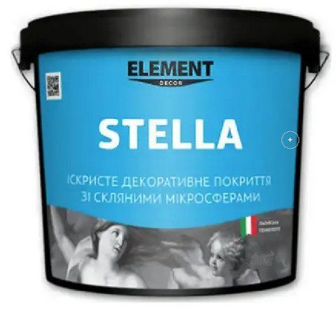 Декоративное покрытие для интерьера ELEMENT Stella с перламутром и стеклянными микросферами 3кг 1780947762 фото