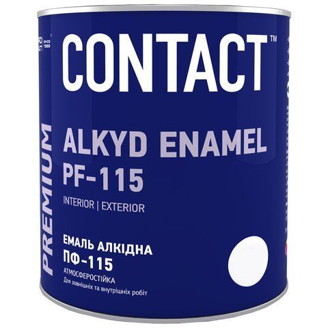 Емаль алкідна ПФ-115 Дніпро-Контакт Темно-сіра 50кг 2459549933 фото