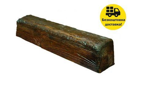 Балка поліуретанова DECOWOOD Рустик EQ 007 (2 м) classic 6х9 Темний 2348859301 фото