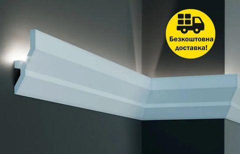 Карниз полиуретановый Tesori KF 720 серия F Жесткий 2000 мм 2328458977 фото