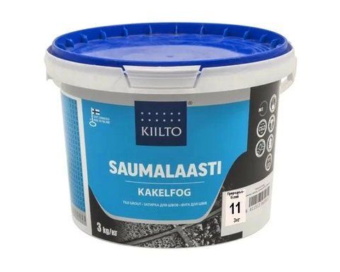 Смесь затирочная цементная KIILTO для швов плитки №11 Натурально-белый 3кг 2602493106 фото