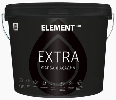 Краска фасадная для стен ELEMENT PRO EXTRA (под тонировку В3) 0.94л 1472610933 фото