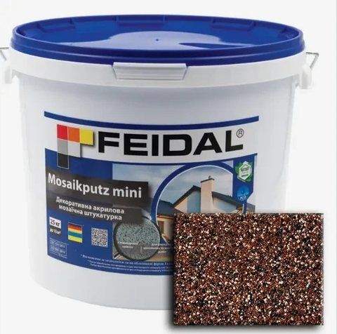 Декоративная акриловая мозаичная штукатурка Feidal Mosaikputz mini А29 25кг 1886455793 фото