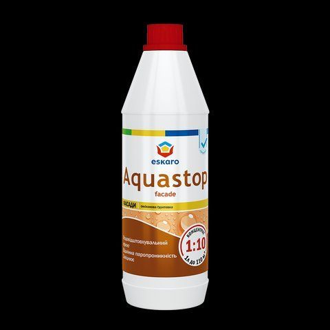 Грунтовка влагоизоляционная для наружных работ ESKARO AQUASTOP FASAD 1л 2028273461 фото