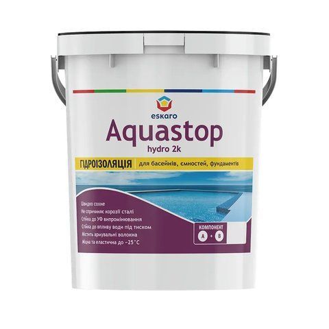 Двокомпонентна гідроізоляція Eskaro Aquastop Hydro 2К 10кг 2171370391 фото