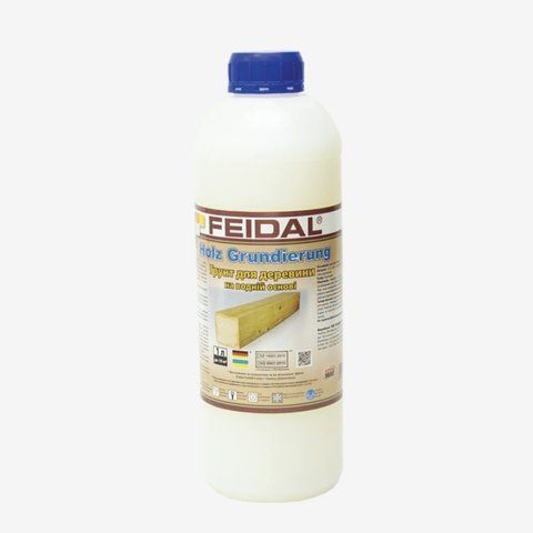 Грунт акриловый для древесины Feidal Holz Grundierung 1л 2028273654 фото