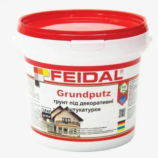 Грунт под декоративные штукатурки Feidal Grundputz 16кг 2028273571 фото