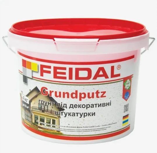 Грунт под декоративные штукатурки Feidal Grundputz 16кг 2028273571 фото