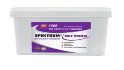 Клей влагостойский для настенных покрытий Spektrum Wet Room 5л 2580368118 фото