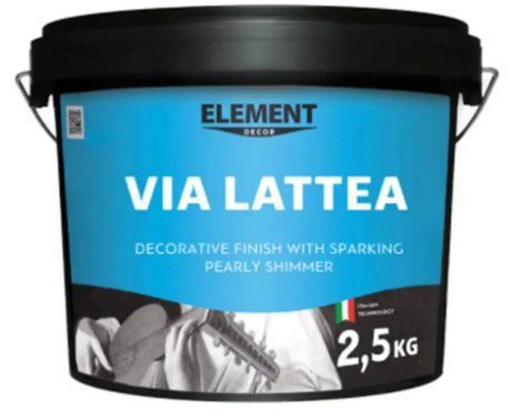 Декоративная штукатурка интерьерная для стен ELEMENT Decor VIA LATTEA 2.5 кг 1780957545 фото
