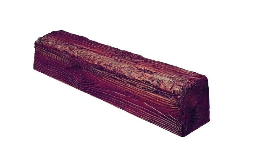 Балка полиуретановая DECOWOOD Рустик EQ 007 (2 м) classic 6х9 Красный 2348859302 фото