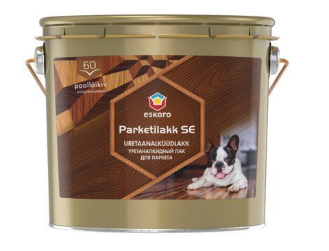 Лак алкід-уретановий для паркету ESKARO PARKETILAKK SE 60 (під тонування, прозорий) 2.5л 2171346198 фото