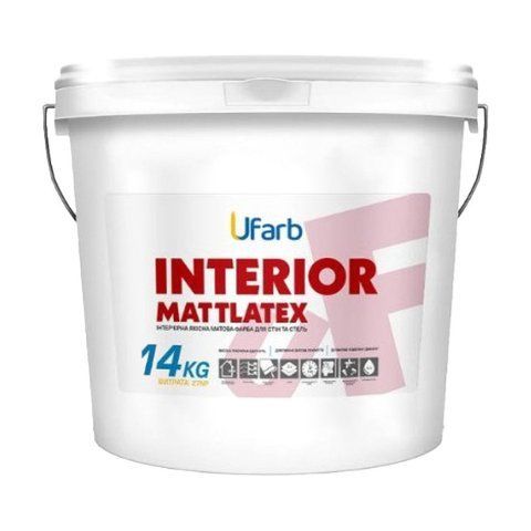 Інтер'єрна акрилова фарба UFarb INTERIOR Mattlatex, 14 кг 2679403187 фото