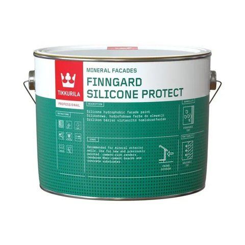 Силіконова фасадна фарба Tikkurila Finngard Silicone Protect База А (біла) 2.7л 2596671971 фото