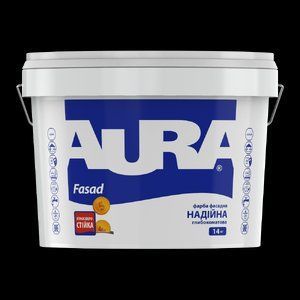 Фарба акрилова фасадна AURA FASAD (біла В1) 14кг 1777532416 фото