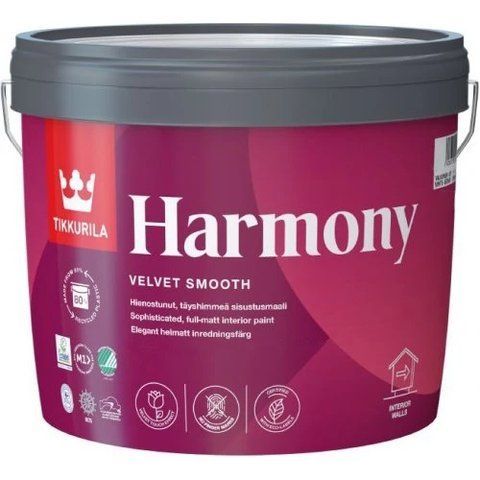 Фарба для інтер'єру Tikkurila Harmony База А (біла) 0.9л 1424280353 фото
