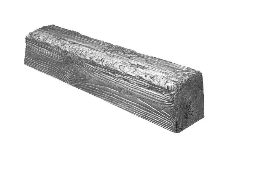 Балка полиуретановая DECOWOOD Рустик EQ 007 (2 м) classic 6х9 Серый 2348859303 фото