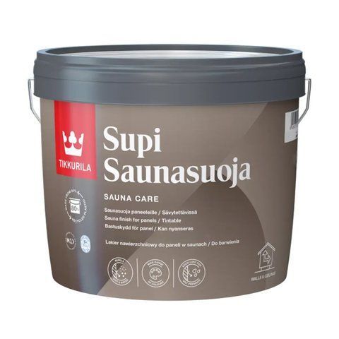 Защитное средство Tikkurila Supi Saunasuoja База EP (прозрачная, под тонировку) 0.9л 1700507011 фото