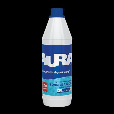 Ґрунтовка-концентрат AURA KONSENTRAT AQUAGRUND вологоізоляційна 1л 2568784728 фото