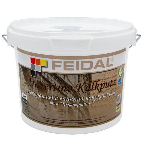 Декоративная штукатурка известковая Feidal Kalkputz 3кг 1886455506 фото