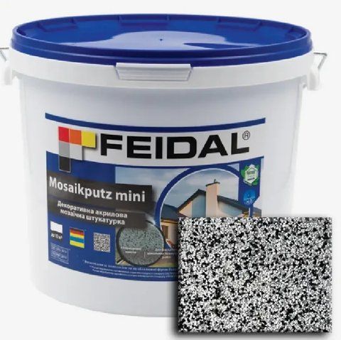 Декоративная акриловая мозаичная штукатурка Feidal Mosaikputz mini А30 15кг 1886455797 фото